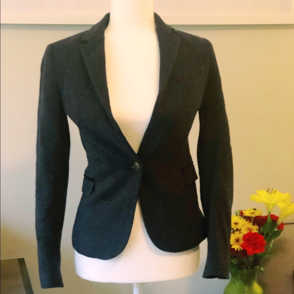 Zara Basic Wool Blazer - image 2